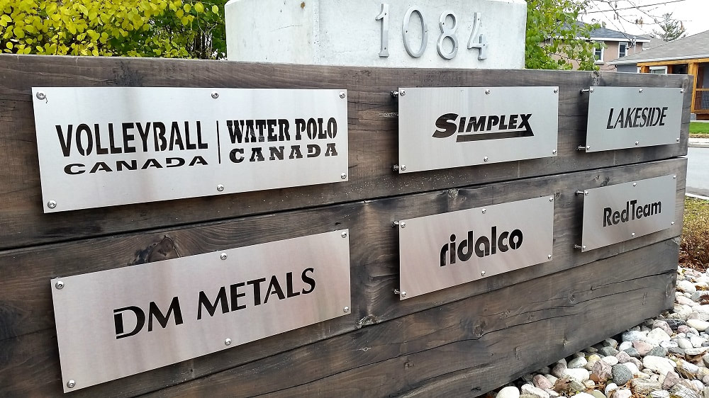 Stainless steel laser cut signs and logos