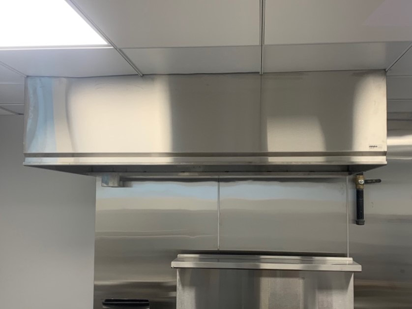 Commercial restaurant kitchen stainless steel exhaust hood