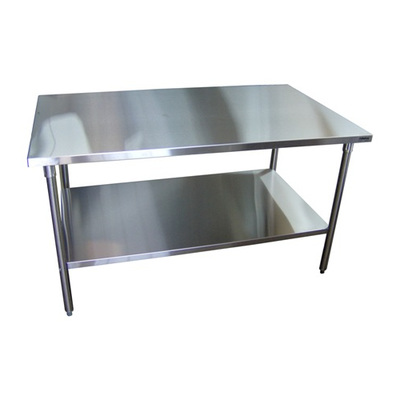 Stainless steel work table with undershelf